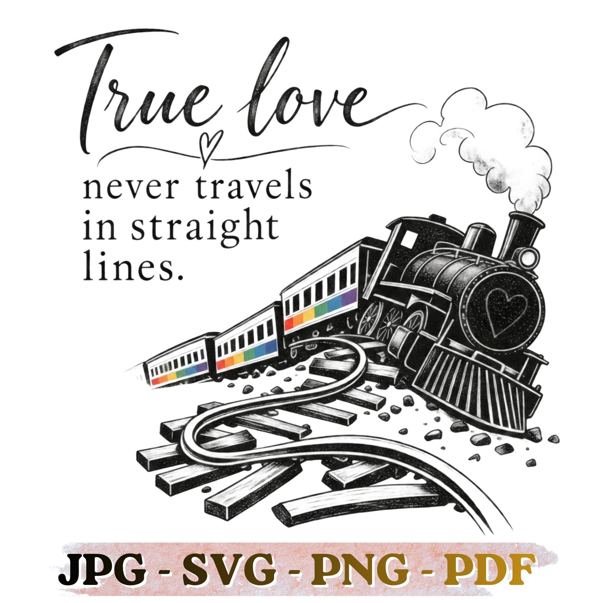 Pride Lines Trains - Etsy