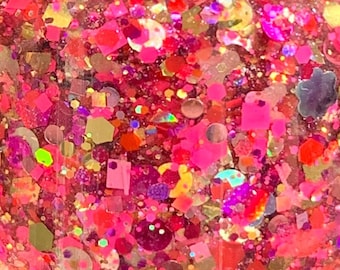 Butterfly Kisses - Handmade  Glitter Nail Polish - 21-Free, Vegan, Cruelty-Free