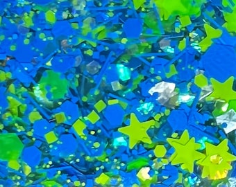 Sea Glass - Handmade  Glitter Nail Polish - 21-Free, Vegan, Cruelty-Free