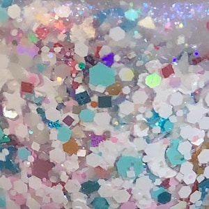 Bunny Blizzard - Handmade  Glitter Nail Polish - 21-Free, Vegan, Cruelty-Free