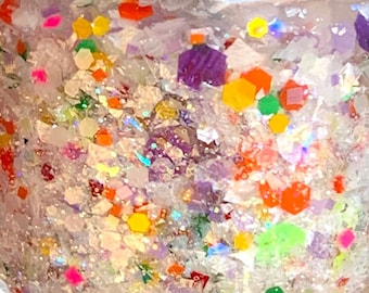 Ice Pops - Handmade  Glitter Nail Polish - 21-Free, Vegan, Cruelty-Free
