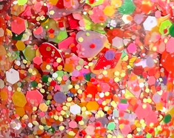 Bunny Gummies - Handmade  Glitter Nail Polish - 21-Free, Vegan, Cruelty-Free