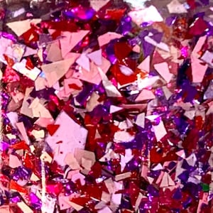 Shattered Hearts - Valentine&#39;s Day Lacquer - Handmade  Glitter Nail Polish - 21-Free, Vegan, Cruelty-Free