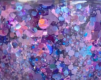 Secret Crush - Handmade  Glitter Nail Polish - 21-Free, Vegan, Cruelty-Free