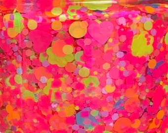 Summer of Love - Handmade  Glitter Nail Polish - 21-Free, Vegan, Cruelty-Free