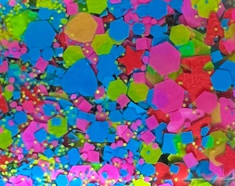 Neon Rabbit - Handmade  Glitter Nail Polish - 21-Free, Vegan, Cruelty-Free
