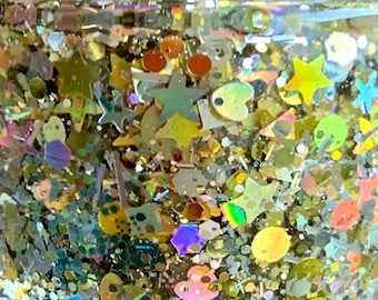 Shiny and Bright - Handmade  Glitter Nail Polish - 21-Free, Vegan, Cruelty-Free