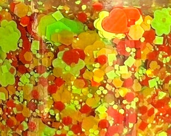 Summer Citrus - Handmade  Glitter Nail Polish - 21-Free, Vegan, Cruelty-Free