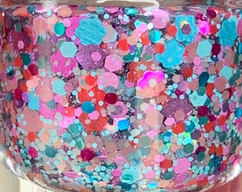 Mermaid Garden - Handmade  Glitter Nail Polish - 10 Free, Vegan, Cruelty-Free