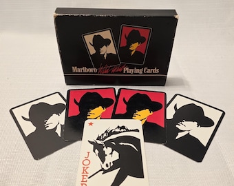 Vintage Marlboro Man Wild West Double Deck Playing Cards