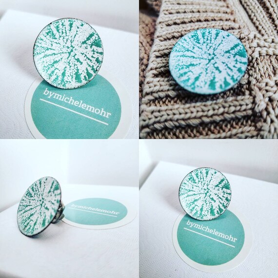 Spearmint Vitreous Enamel Pin