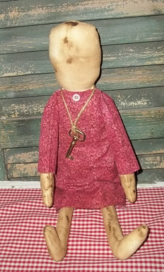 Items similar to Handmade Primitive Rustic Doll on Etsy