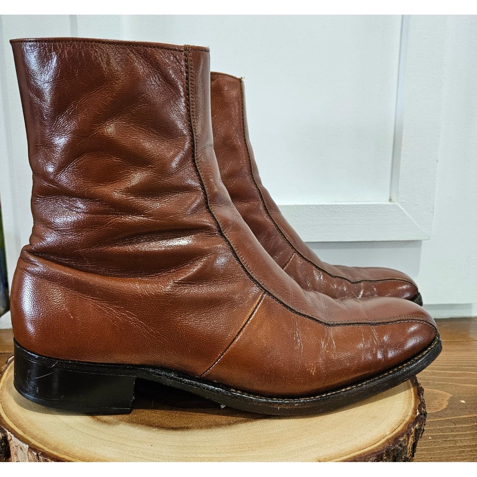 Mens Vintage Side Zip Boots - Etsy