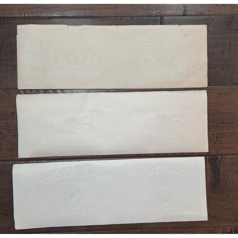 Vtg Retro Kitchen Bricks Mince Meat Prohibition Crate Labels Edgar ...