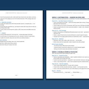 Handlingsplan för AI Side Hustle, 30-dagars AI-affärsplanerare i PDF-format, guide för tjäna pengar med AI-agenter, checklista för Side Hustle som kan skrivas ut bild 2