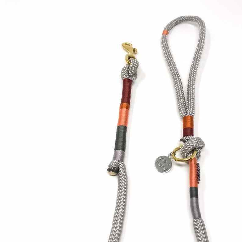 Silver 4ft Waterproof Rope Leash All Weather Rope Leash Etsy