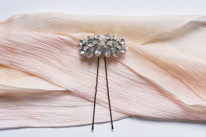 Edith Hair Pin, Hair Accessories, Headpiece, Wedding Accessories, Crystal Hair Pin, Vintage Hair Pin, Bride, Bridesmaid, Wedding Guest image 7