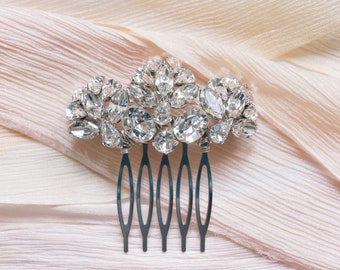 Alana Hair Comb - bridal hair comb, bridal headpiece, crystal hair comb, vintage hair comb, wedding headpiece, silver/rose/gold hair comb