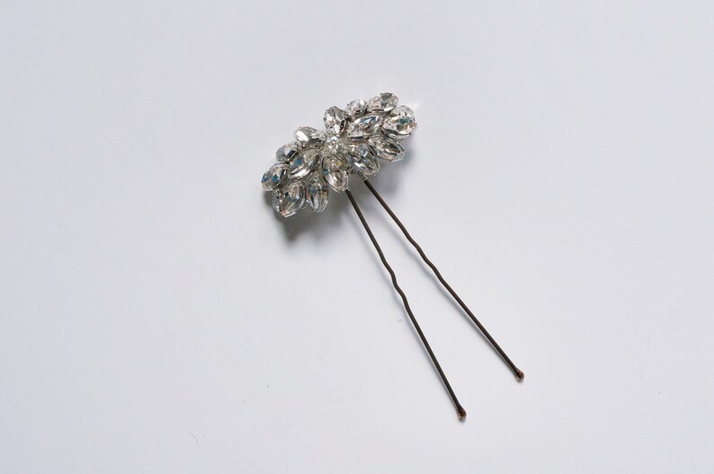 Edith Hair Pin, Hair Accessories, Headpiece, Wedding Accessories, Crystal Hair Pin, Vintage Hair Pin, Bride, Bridesmaid, Wedding Guest image 4