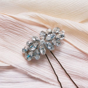 Edith Hair Pin, Hair Accessories, Headpiece, Wedding Accessories, Crystal Hair Pin, Vintage Hair Pin, Bride, Bridesmaid, Wedding Guest image 1