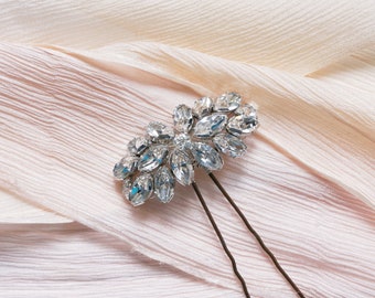 Edith - Hair Pin, Hair Accessories, Headpiece, Wedding Accessories, Crystal Hair Pin, Vintage Hair Pin, Bride, Bridesmaid, Wedding Guest