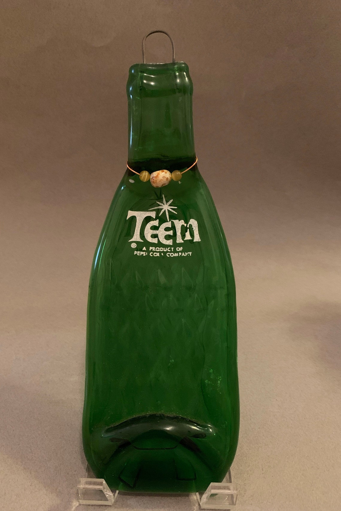 Vintage Teem Soda Bottle Transformed Into Eye Popping Glass Trays. Made ...