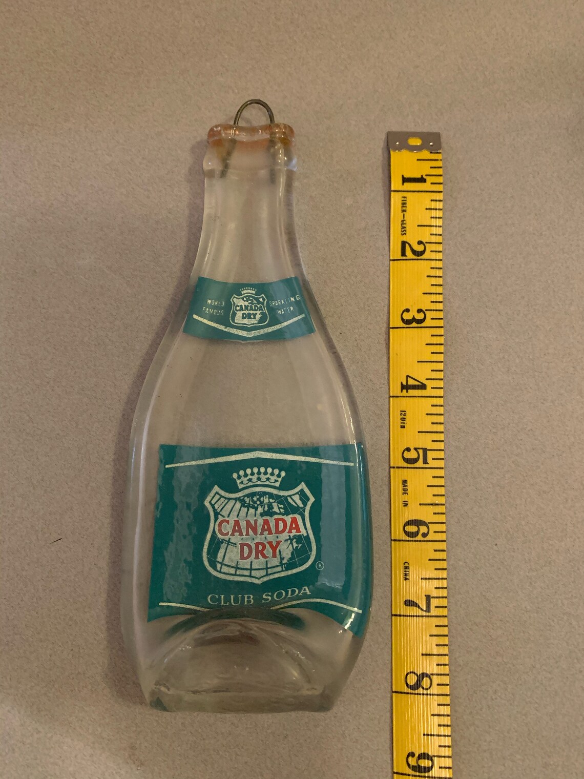 Vintage Canada Dry Bottle Transformed Into Eye Popping Glass Trays