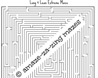 hard mazes etsy