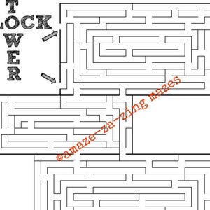 Extreme Maze for Adults & Kids - Block Tower Maze - Super Hard but Fun - Digital Download - Maze Game