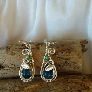 Silver Forest Leaf Earrings