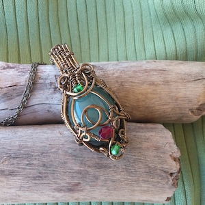 Eriu Goddess of Ireland Aventurine Pendant