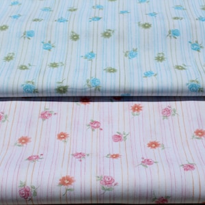 Sweet Baby Rose Fabric by the Half Yard: 100% Cotton Floral Print, Shabby Chic Style