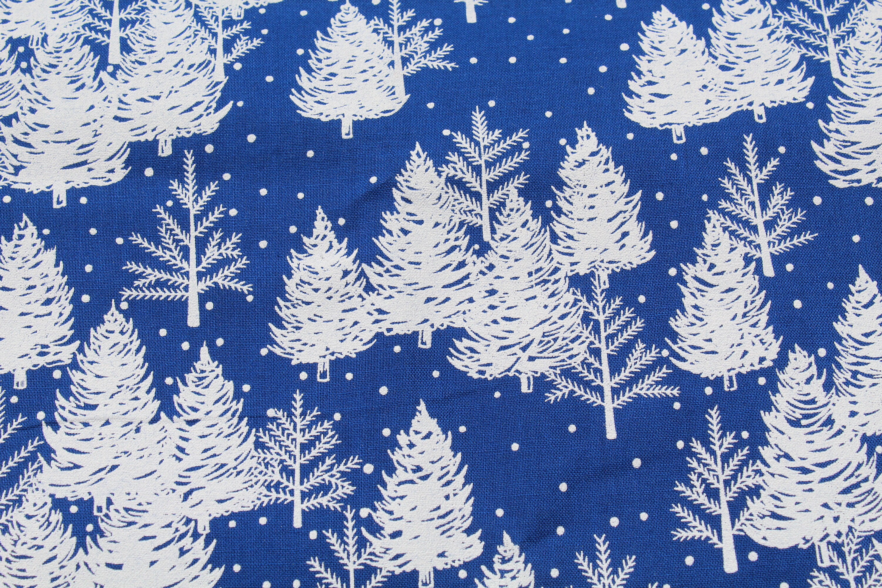 Nose to Nose, Christmas Fabric Squares, Snowman, Deer, Birds, Blue, Bl -  Keri Quilts