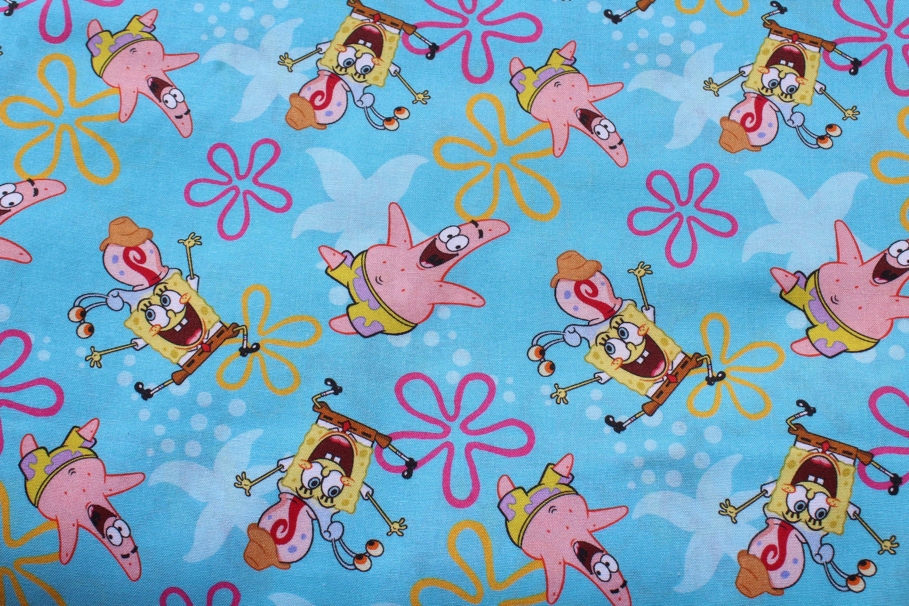 SpongeBob Cotton Fabric: Novelty Kids Sewing Quilting Material