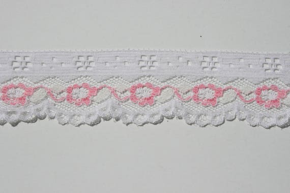 Antique Pale Pink Lace Trim 3/" x 1 yard Unused More Available Good For Doll