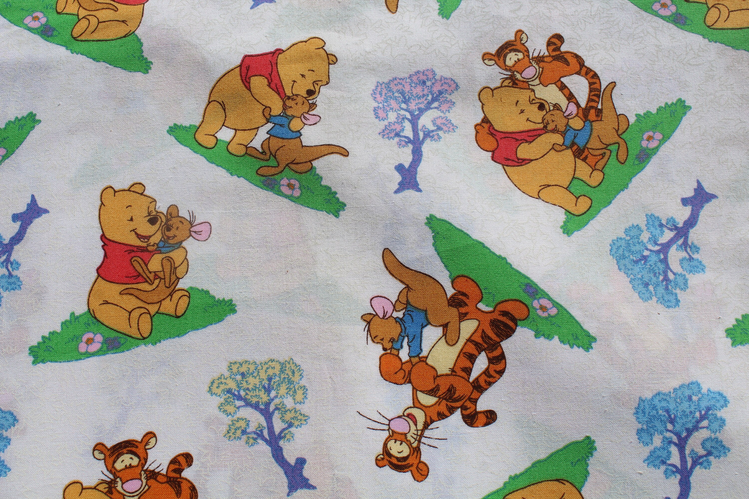 Winnie Pooh Quilting Fabric, Winnie Pooh Fleece Material