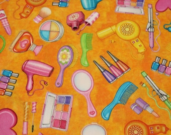 Makeup Cotton Fabric, Teenage Girl Print - Dan Morris QT