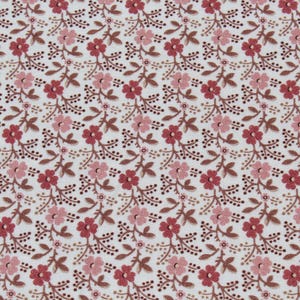 Blush Pink Floral Print Cotton Fabric: Evelyn&#39;s Hope Chest