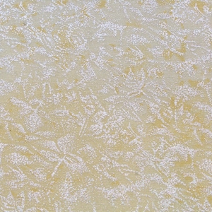 バターイエローとシルバーイエローのコットン生地 - 1/2ヤード