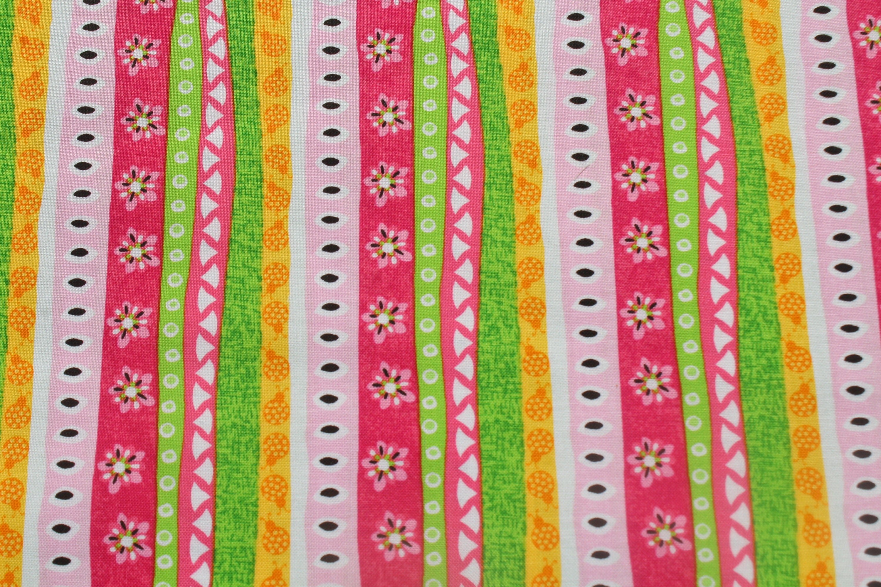 strapless open back dress Red Dress | Green & Pink Stripe Cotton Midi Dress main image 1