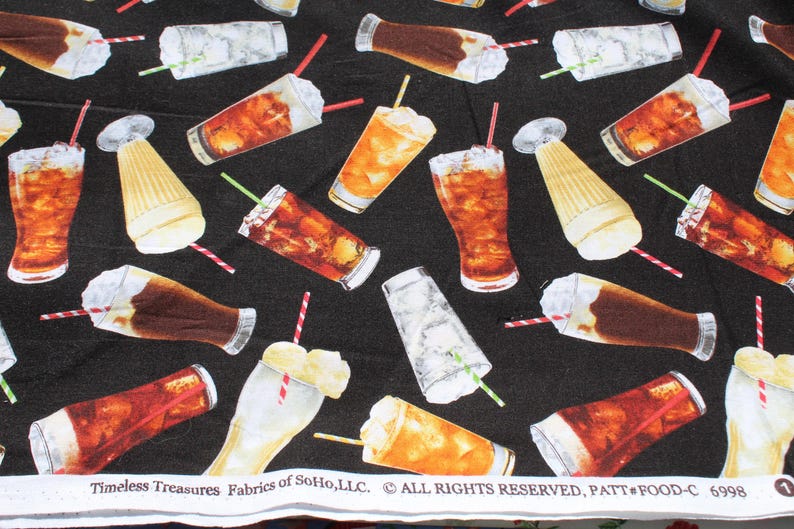 Selvage marked Timeless Treasures Fabrics of Soho LLC.  Patt#Food-C 6998.