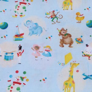 Nursery Rhyme Fabric: Light Blue Cotton, Riley Blake - Quilting & Crafting