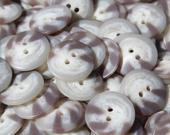 144 Mottled Brown & Cream Buttons: 5/8" Crafting Supplies
