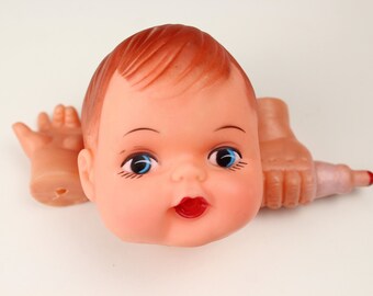 Rubber Doll Head | Etsy