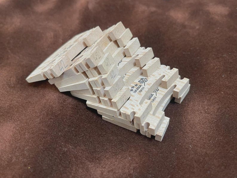 Barsa Violin Bridge - Barsa 3 Stars 42mm - Etsy
