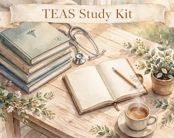 TEAS-Lernpaket | Vorbereitung auf Lesen, Mathematik, Naturwissenschaften und Englisch (Digitaler Download) | Übungsprüfung