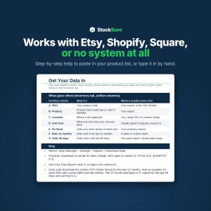 Inventory Tracker Spreadsheet for Small Business, Inventory Management Template, Excel & Google Sheets, Reorder Alerts image 6