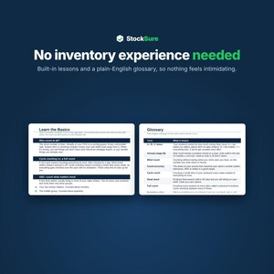 Inventory Tracker Spreadsheet for Small Business, Inventory Management Template, Excel & Google Sheets, Reorder Alerts image 5