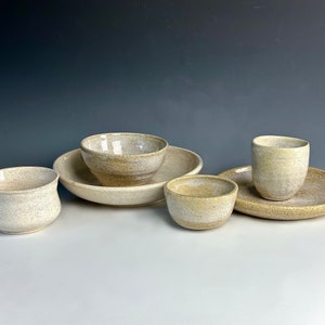Handmade Ceramic Small Dish Bowl, Trinket Bowl, Pottery Snack Bowl, Handmade White Ceramic dishes, Rustic minimalist pottery
