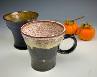 Handmade Stoneware Coffee Mug: Speckled Glaze Ceramic Tea Cup (12 oz)